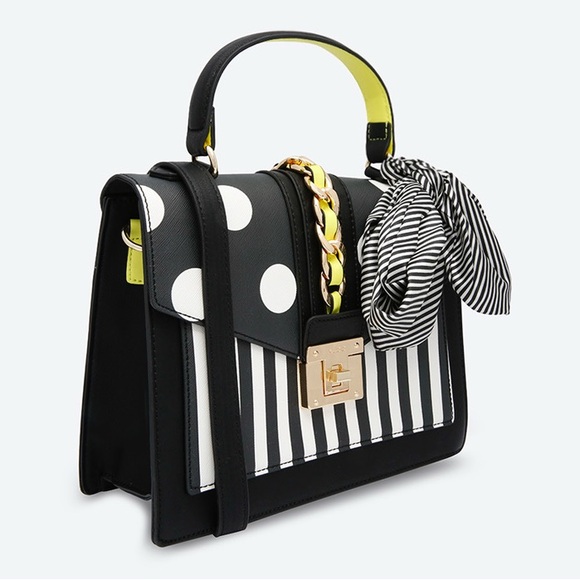 Aldo Glendaa Tote Bag 10x8" Black And White - Picture 2 of 15